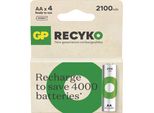 Gp Baterie Gp NabíJecí Bat. Recyko 2100 Aa (HR6) - 4Ks