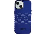 Audi Iml Magsafe Custodia Per Iphone 15 / 14 / 13 6.1 Niebieski/Blu Marino Custodia Rigida Au-Imlmip15-A6/D3-Be