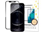Wozinsky Super Durevole Pieno Schermo Colla Vetro Temperato Con Telaio Caso Amichevole Iphone 16E / 14 / 13 Pro / Iphone 13 Nero