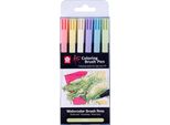 Sakura POXBR6G Penna A Pennello Per Colorare Le Koi "Pastello"", Set Da 6"