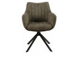 Sedia Girevole Oto 3 - Nero / Oliva
