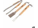 Utensili Per Barbecue Algon Wood 18 Unità (3 Pezzi)