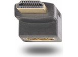 Startech.Com Adattatore Hdmi 2.0 Con Angolo Di 90 Gradi Verso L'alto, Da Maschio A Femmina, Salvaporta Hdmi Verticale Angolato A 90 Gradi, 4K 60Hz, M/F