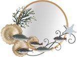 Mauro Ferretti Specchio Da Parete Pesce 88,9X7,6X65,4 Cm Multicolore
