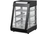 Scaldavivande Commerciale A 3 Livelli - Armadio Per Pizza Con Illuminazione - 57L - 1Kw - Per Catering E Ristoranti
