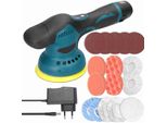 Lucidatrice Eccentrica A Batteria, 8 Velocità, Lucidatrice Elettrica Per Vernice, Metallo, Legno - Multifunzionale