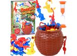Gioco Arcade Monkey Rope Scimmie In Un Cesto Scimmie In Caduta GR0685