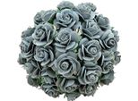 Rosen Aperto 25 Mm 25 Pezzi Carta Gelso Scrapbooking Fiori Grigio-Blu