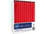 Candela A Cono Da Tavolo Bispol Aura 7H 24,5CM S30-40 Red 40Pz.