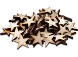 Stelle Di Legno Da Decoupage 2 Cm - 50 Pezzi