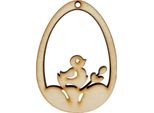 Ciondolo In Legno Per Uovo 16Cm Decorazione Per Decorazione, Decorazione Pasquale, Uova Di Pasqua Artigianali