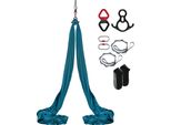 Succebuy Aerial Silk & Yoga Swing, 7,9 M, Set Di Amache In Tessuto Di Nylon Da 100 G/M² Con Ferramenta Completa, Semplici Istruzioni Di Montaggio, Volo Antigravitazionale Per Tutti I Livelli Di Fitness E Bodybuilding, Verde