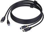 Startech.Com Cavo Kvm Displayport E Usb 5Gbps Da 1,8M, Cavo Combinato Dp 1.2 4K 60Hz E USB-A 3.0 Per Switch Kvm
