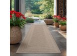 Carpetsale24 Tappeto Da Esterno Impermeabile E Resistente Ai Raggi Uv Ideale Per Cucina Balcone Terrazza Giardino Soggiorno, Dimensioni: 80X250 Cm