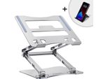 Supporto Per Laptop E Tablet Wozinsky Wrs-Cpy75Dss Alluminio + Gratis! Supporto Per Smartphone - Argento