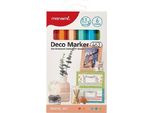 Marcatore Acrilico Monami 463 Xf, 6 Pezzi Pastello