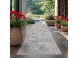 Carpetsale24 Tappeto Da Esterno Impermeabile E Resistente Ai Raggi Uv Ideale Per Cucina Balcone Terrazza Giardino Soggiorno, Dimensioni: 80X250 Cm