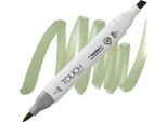Touch Pennello E Scalpello Bifacciale, GY232 Verde Grigio Chiaro
