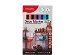 Marcatore Acrilico Monami 463 Xf, 6 Pezzi Metallizzati