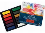 Pastelli Acquerellabili Derwent Inktense Xl Blocks, 12 Pezzi In Scatola Di Metallo