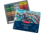 Pastelli Acquerellabili Derwent Inktense Blocks, 24 Pezzi In Scatola Di Metallo