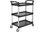 Succebuy Carrello Di Servizio Multiuso 136 Kg, 3 Livelli, Carrello Portautensili 880X410X990 Mm