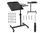 Supporto Mobile Per Scrivania/Laptop Maclean Nero Regolabile In Altezza 59-89 Cm Max. 30 Kg MC-121 B