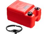 Succebuy Serbatoio Di Benzina Per Fuoribordo Marino, 24 L/6,34 Gal. Serbatoio Portatile Per Barca Con Tubo Flessibile, Polietilene Ad Alta Densità