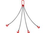 Succebuy Braca A Catena Con Gancio Di Sollevamento Da 2 M X 8 Mm, Portata 4 Tonnellate, Struttura In Acciaio, Verniciata A Polvere, Resistente Alle Alte Temperature