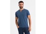 Ombre Clothing T-Shirt Da Uomo A Maniche Corte Christou Blu Scuro S