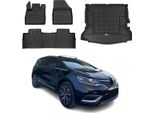 Set Di Tappetini E Rivestimenti Del Bagagliaio Omac Per Renault Espace 2015-2025 Gomma 4X