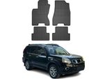 2008-2013 Nissan X-Trail Tappetini In Gomma Nera 4 Pz