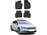 2011-2016 Vw Cc Tappetini Tpe Nero 4 Pz
