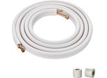 Succebuy Set Di Cavi Mini Split Da 7620 Mm, Diametro Esterno 6,4 E 12,7 Mm, Tubo Di Rame Con Isolamento A Tre Strati, Per Condizionamento E Hvac, Incl. Nastri Di Avvolgimento