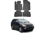 2012-2014 Kia Sorento Tappetini Di Sollevamento In Gomma Nera 4 Pz