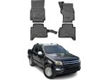 2019-2021 Vw Amarok Tappetini Tpe Nero 4 Pz