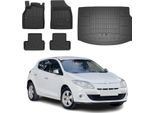 Set Di Tappetini E Fodere Per Bagagliaio Omac Per Renault Megane 2008-2015 In Gomma Tpe 5X