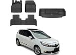 Set Di Tappetini E Fodere Per Bagagliaio Omac Per Renault Scenic 2009-2016 3A Fila In Gomma