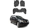 2005-2014 Nissan Pathfinder Tappetini Tpe Nero 3 Pezzi