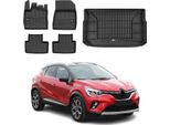 Set Di Tappetini E Rivestimenti Del Bagagliaio Omac Per Renault Captur 2019-2025 In Gomma Tpe 5X