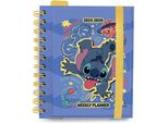 Calendario Settimanale, Stitch 2025 | 2026, Blocco Note A5, Per Bambini, Disney
