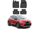 2019-2025 Renault Captur Tappetini Tpe Nero 4 Pz