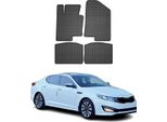 2012-2015 Kia Optima Tappetini In Gomma Nera 4 Pezzi