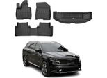 Set Di Tappetini E Rivestimenti Del Bagagliaio Omac Per Kia Sorento Hybrid 2020-2025 In Gomma 4X