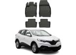 2015-2025 Renault Kadjar Tappetini Tpe Nero 4 Pz