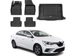 Set Di Tappetini E Rivestimenti Per Il Bagagliaio Omac Per Renault Megane 2015-2025 In Gomma Tpe 5X