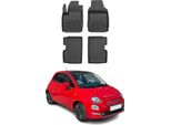 2007-2025 Fiat 500 500C Tappetini Tpe Nero 4 Pz