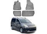 2008-2018 Peugeot Partner Tappetini Tpe Grigio 4 Pz