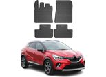 2019-2025 Renault Captur Tappetini In Gomma Nera 4 Pz