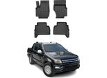 2011-2021 Vw Amarok Doppia Cabina Tappetini Tpe Nero 4 Pz